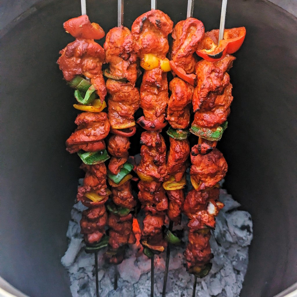 tandoori chicken in tandoor